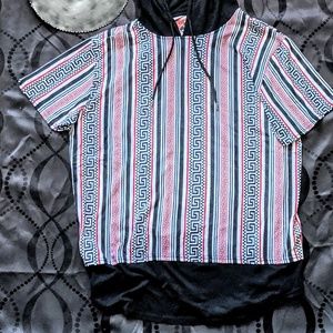 Drop Tail Men's Greek Key T-Shirt Hoodie